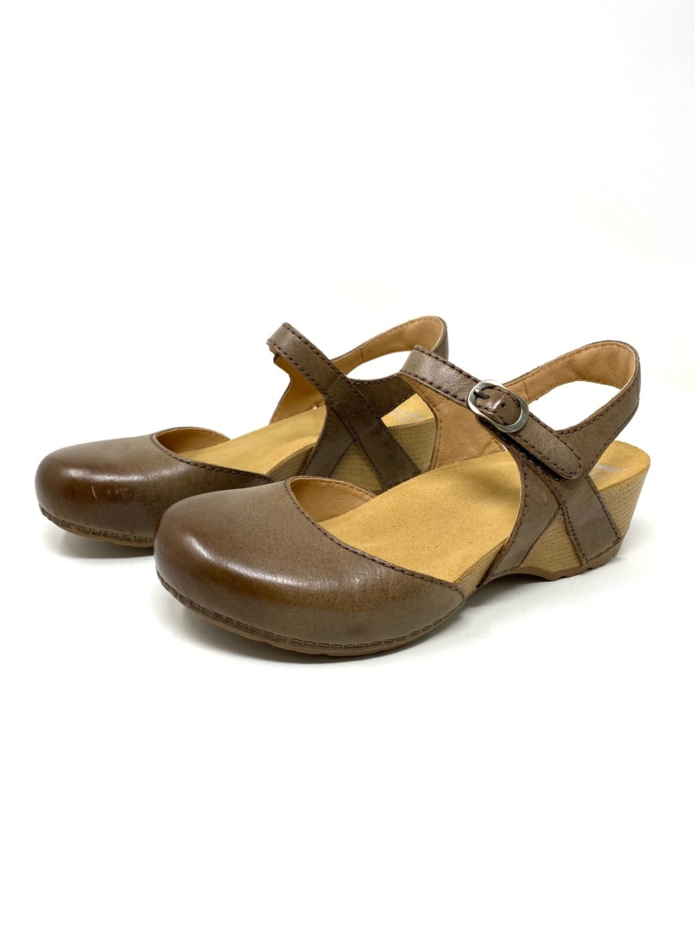Dansko Tiffani Brown Milled Burnished Leather Mary Jane - Picture 3 of 8